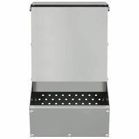 Mangiatore per conigli Argento 17,5 x 26 x 28,5 cm 874608