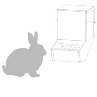 Mangiatore per conigli Argento 17,5 x 26 x 28,5 cm 874608