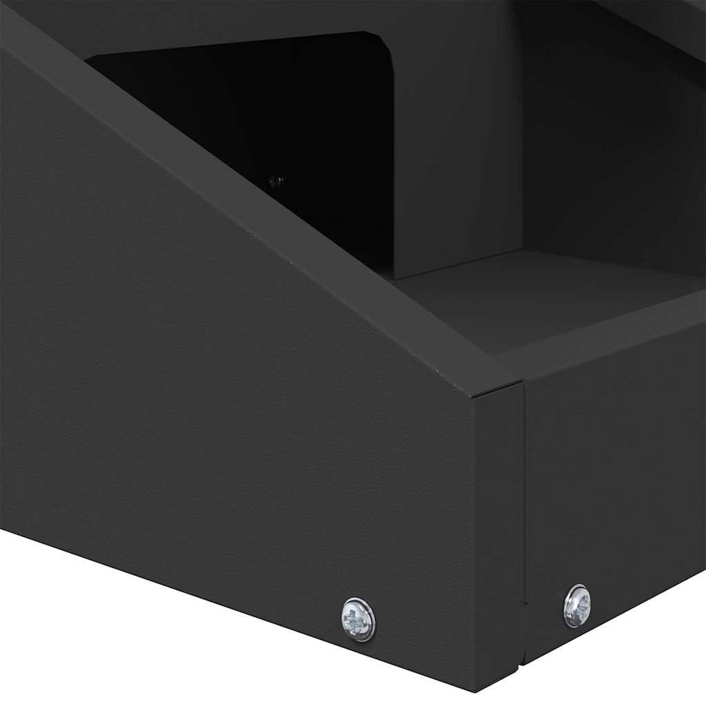 Mangiatore per cervi Nero 28 x 30 x 80 cm 874609