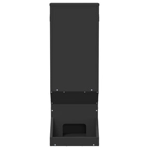 Mangiatore per cervi Nero 28 x 30 x 80 cm 874609
