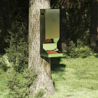 Mangiatore per cervi Argento 28 x 30 x 80 cm Acciaio zincato 874611