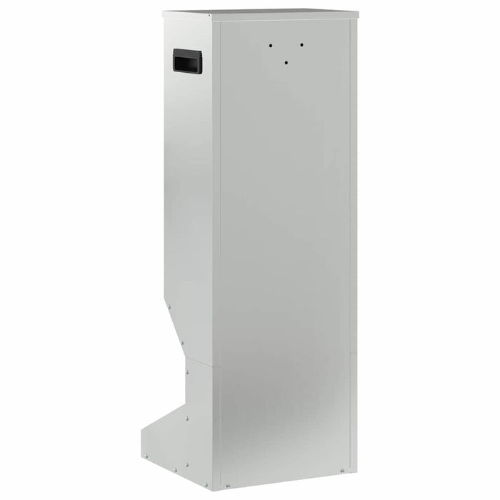 Mangiatore per cervi Argento 28 x 30 x 80 cm Acciaio zincato 874611