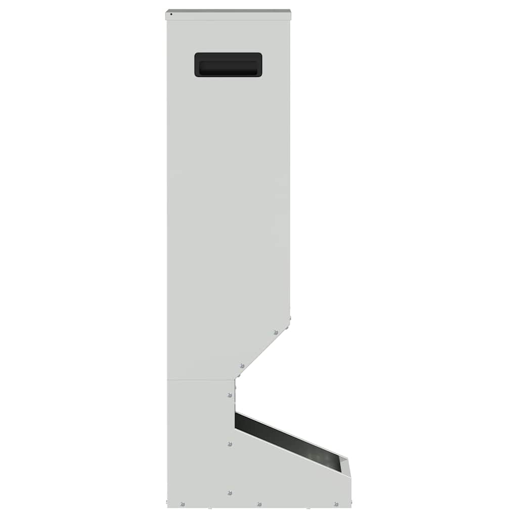 Mangiatore per cervi Argento 28 x 30 x 80 cm Acciaio zincato 874611