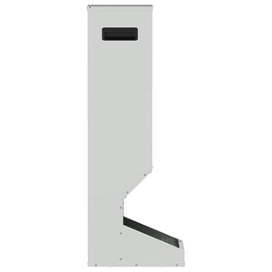 Mangiatore per cervi Argento 28 x 30 x 80 cm Acciaio zincato 874611