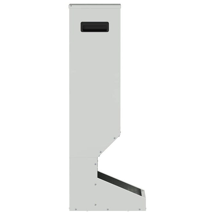 Mangiatore per cervi Argento 28 x 30 x 80 cm Acciaio zincato 874611