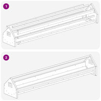 Mangiatoia per polli Verde oliva 108 x 20,5 x 20 cm 874613