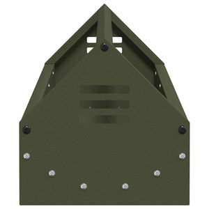 Mangiatoia per polli Verde oliva 108 x 20,5 x 20 cm 874613