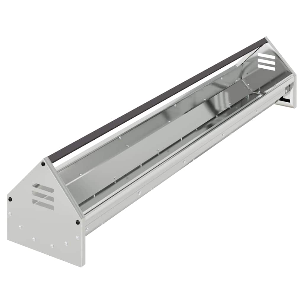Mangiatoia per polli Argento 108 x 20,5 x 20 cm Acciaio zincato 874614