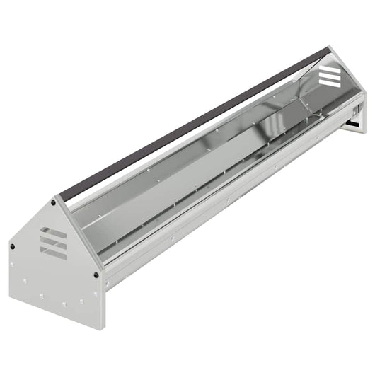 Mangiatoia per polli Argento 108 x 20,5 x 20 cm Acciaio zincato 874614