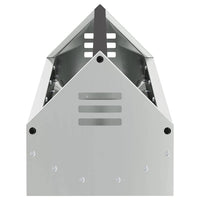 Mangiatoia per polli Argento 108 x 20,5 x 20 cm Acciaio zincato 874614