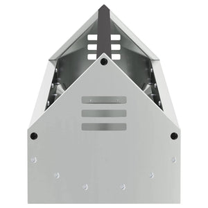 Mangiatoia per polli Argento 108 x 20,5 x 20 cm Acciaio zincato 874614