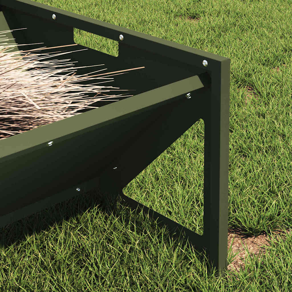Abbeveratoio per bestiame Verde oliva 108 x 50 x 28 cm 874616