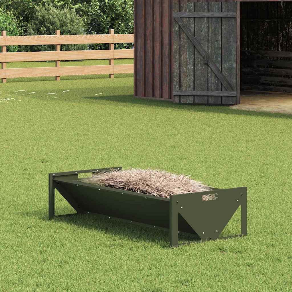 Abbeveratoio per bestiame Verde oliva 108 x 50 x 28 cm 874616