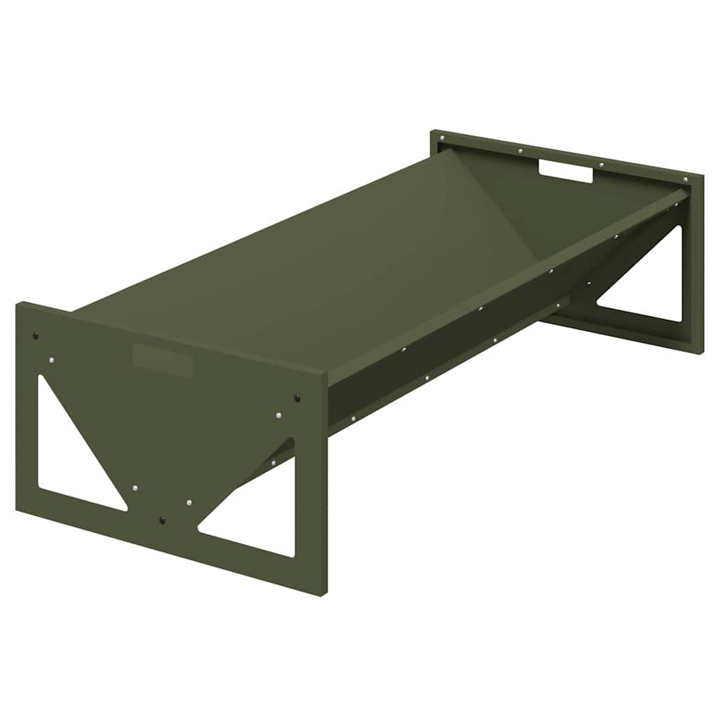Abbeveratoio per bestiame Verde oliva 108 x 50 x 28 cm 874616
