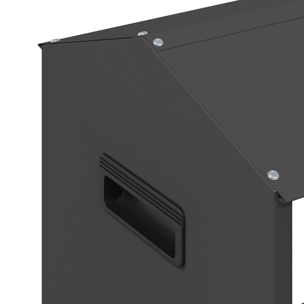 Mangiatoia per polli Nero 81 x 32 x 53,5 cm 874618