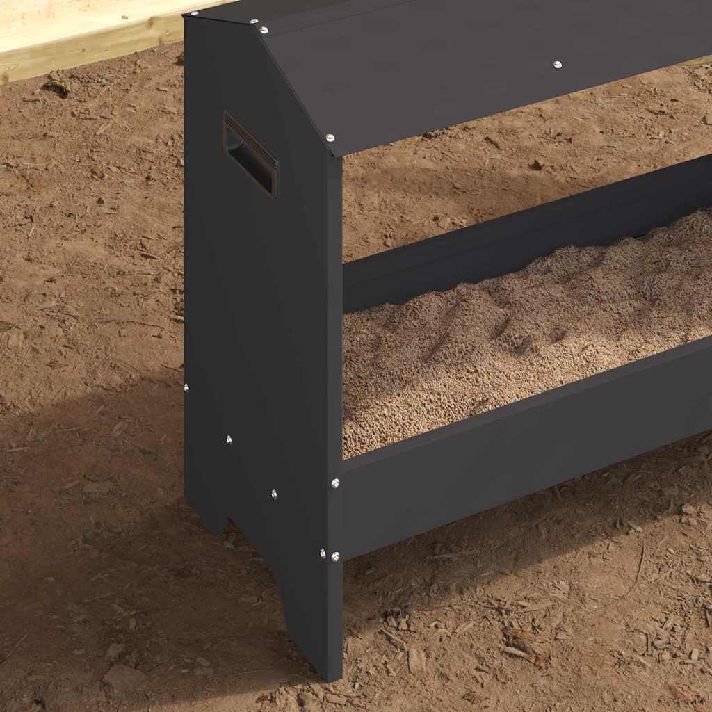 Mangiatoia per polli Nero 81 x 32 x 53,5 cm 874618