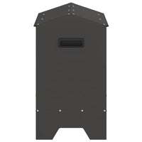 Mangiatoia per polli Nero 81 x 32 x 53,5 cm 874618