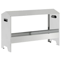 Mangiatoia per polli Argento 81 x 32 x 53,5 cm Acciaio zincato 874620