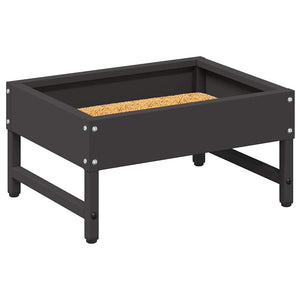 Mangiatore per Uccelli Nero 80 x 28 x 13.5 cm 874624