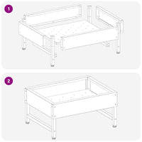 Mangiatore per Uccelli Argento 80 x 28 x 13.5 cm 874626