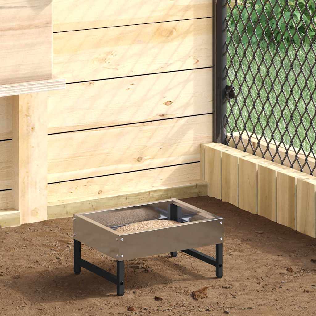 Mangiatore per Uccelli Argento 80 x 28 x 13.5 cm 874626