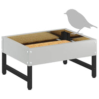 Mangiatore per Uccelli Argento 80 x 28 x 13.5 cm 874626