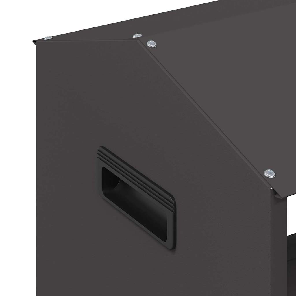 Abbeveratoio per bestiame Nero 79 x 35 x 62 cm 874627