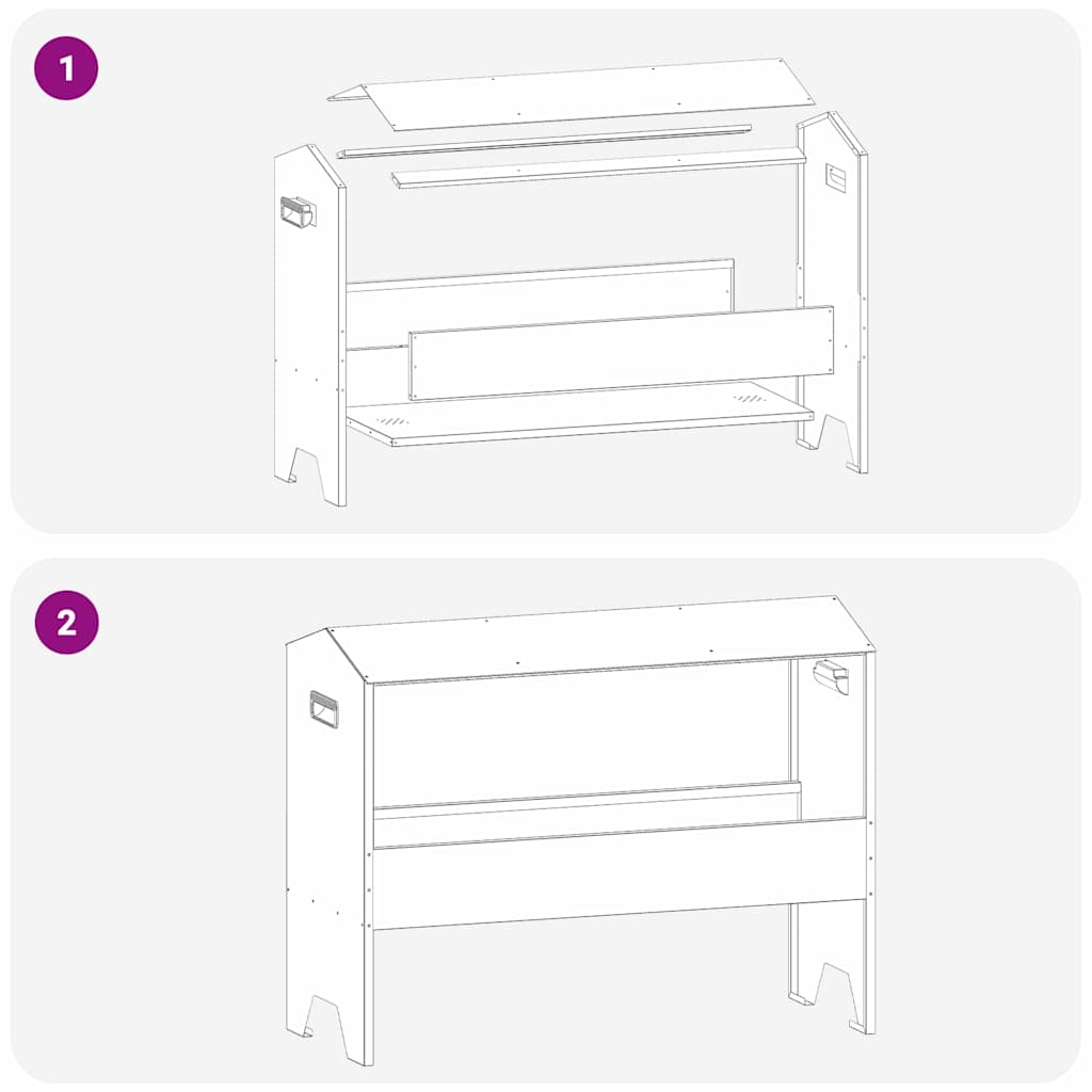 Abbeveratoio per bestiame Nero 79 x 35 x 62 cm 874627
