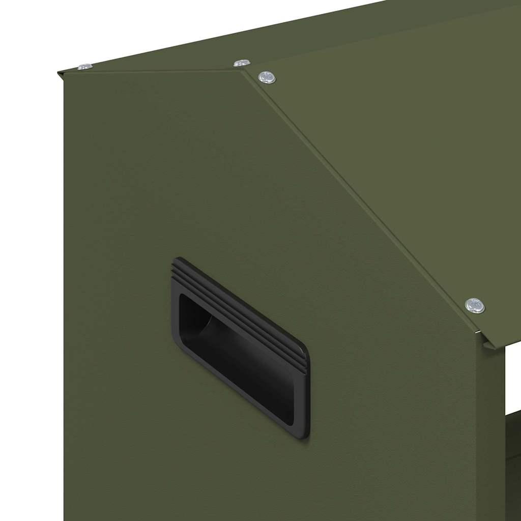 Abbeveratoio per bestiame Verde oliva 79 x 35 x 62 cm 874628