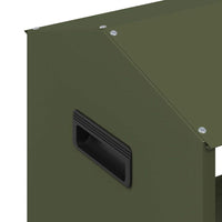 Abbeveratoio per bestiame Verde oliva 79 x 35 x 62 cm 874628