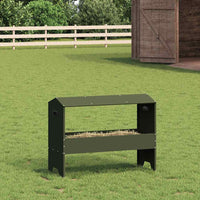 Abbeveratoio per bestiame Verde oliva 79 x 35 x 62 cm 874628