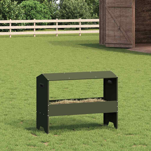 Abbeveratoio per bestiame Verde oliva 79 x 35 x 62 cm 874628