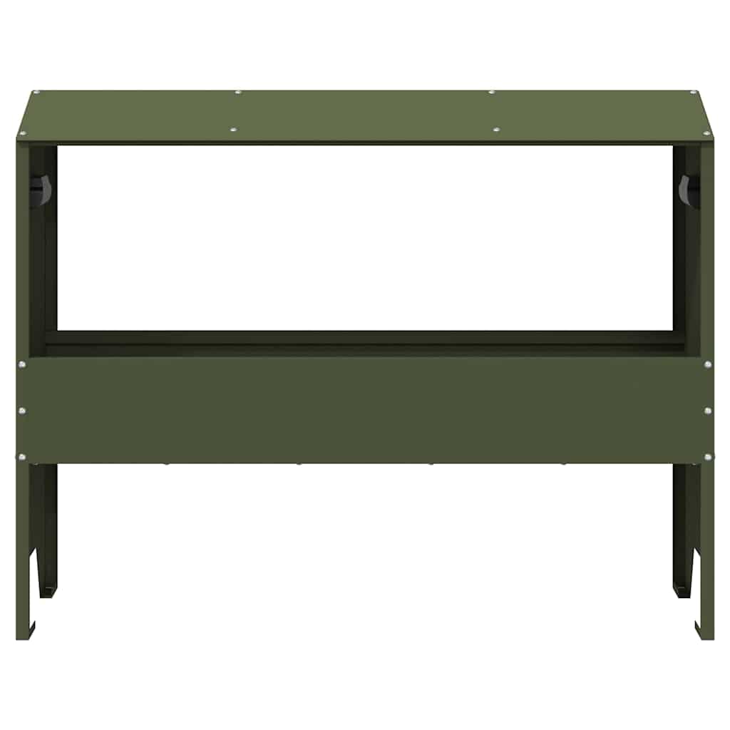 Abbeveratoio per bestiame Verde oliva 79 x 35 x 62 cm 874628