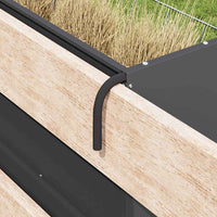 Mangiatore Appeso per Fieno Nero 61 x 33 x 66 cm 874633