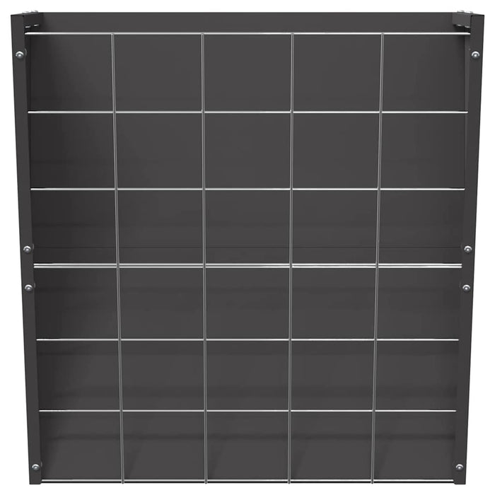 Mangiatore Appeso per Fieno Nero 61 x 33 x 66 cm 874633