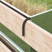 Mangiatore Appeso per Fieno Argento 61 x 33 x 66 cm 874635