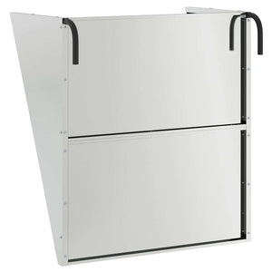 Mangiatore Appeso per Fieno Argento 61 x 33 x 66 cm 874635