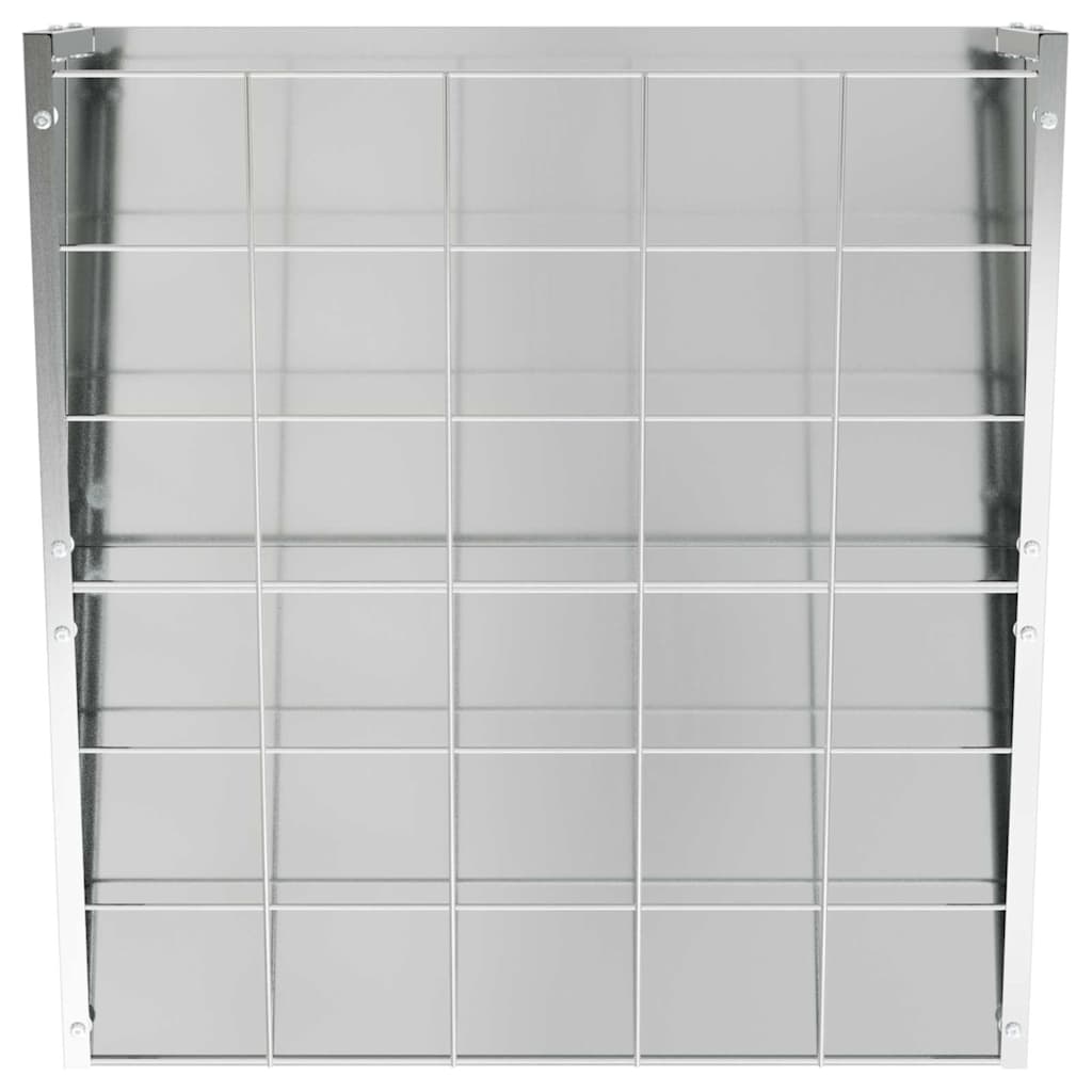 Mangiatore Appeso per Fieno Argento 61 x 33 x 66 cm 874635