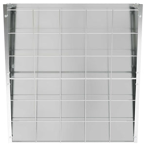 Mangiatore Appeso per Fieno Argento 61 x 33 x 66 cm 874635