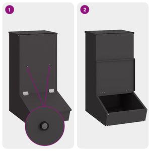 Nutriente per Maiali Nero 55 x 51 x 91.5 cm 874636