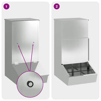 Nutriente per Maiali Argento 55 x 51 x 91.5 cm Acciaio zincato 874638