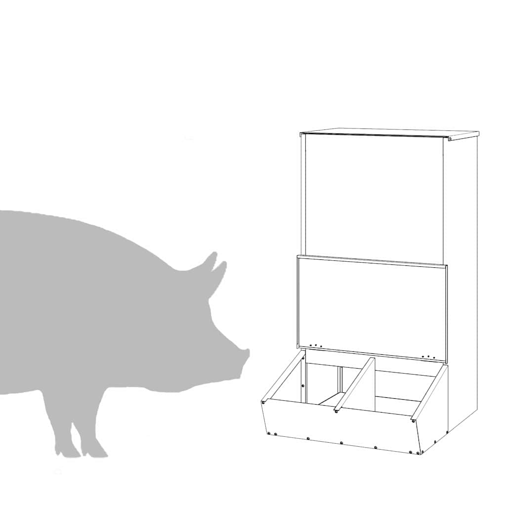 Nutriente per Maiali Verde oliva 55 x 51 x 91.5 cm 874640