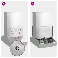 Nutriente per Maiali Argento 55 x 51 x 91.5 cm Acciaio zincato 874644