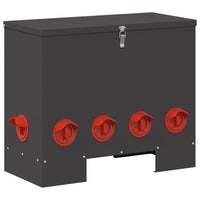 Feeder per pollo Nero 60.5 x 29 x 51 cm 874645