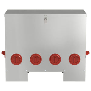 Feeder per pollo Argento 60.5 x 29 x 51 cm Acciaio zincato 874647