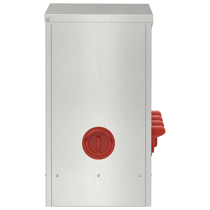 Feeder per pollo Argento 60.5 x 29 x 51 cm Acciaio zincato 874647