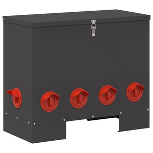 Feeder per pollo Nero 60.5 x 29 x 51 cm 874648