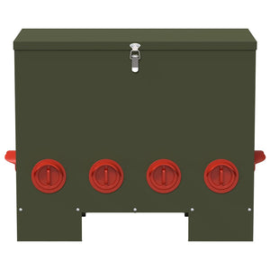 Feeder per pollo Verde oliva 60.5 x 29 x 51 cm 874649