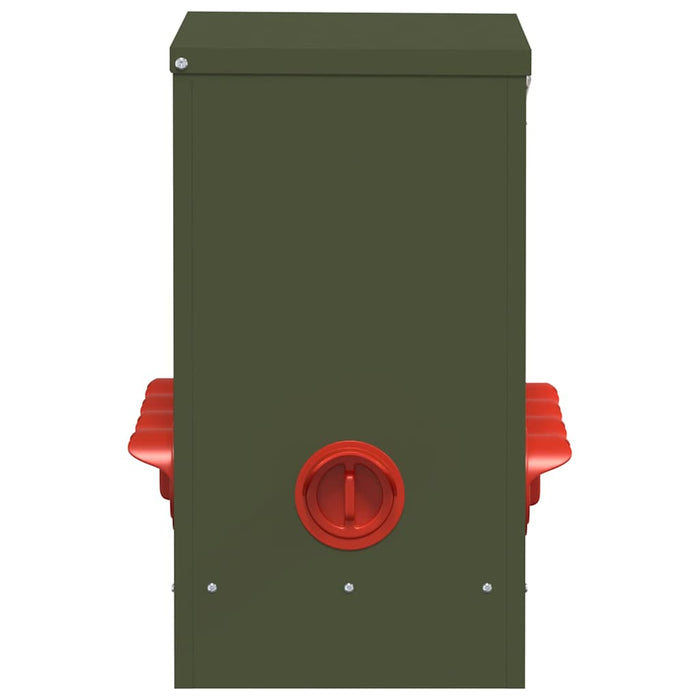 Feeder per pollo Verde oliva 60.5 x 29 x 51 cm 874649