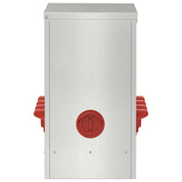 Feeder per pollo Argento 60.5 x 29 x 51 cm Acciaio zincato 874650